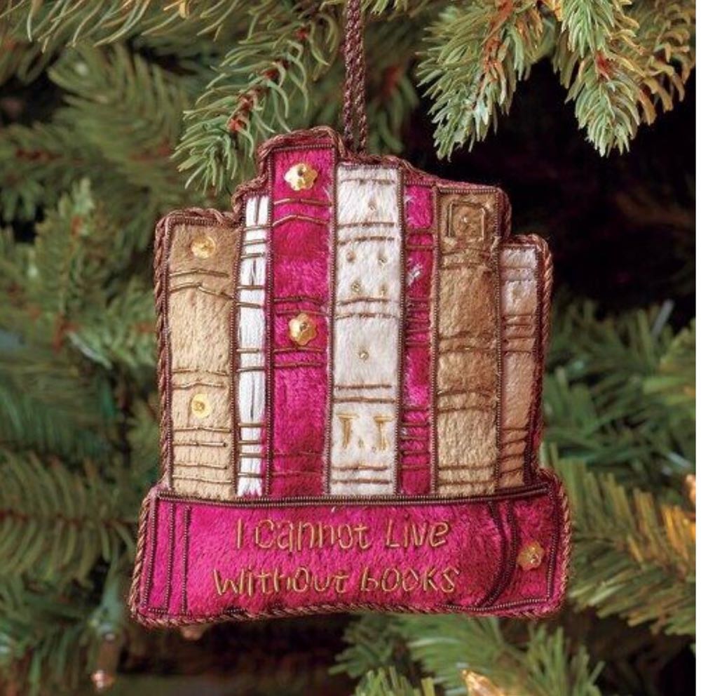 Monticello Book Quote Embroidered Ornament  ornament collectible - Main Image 1