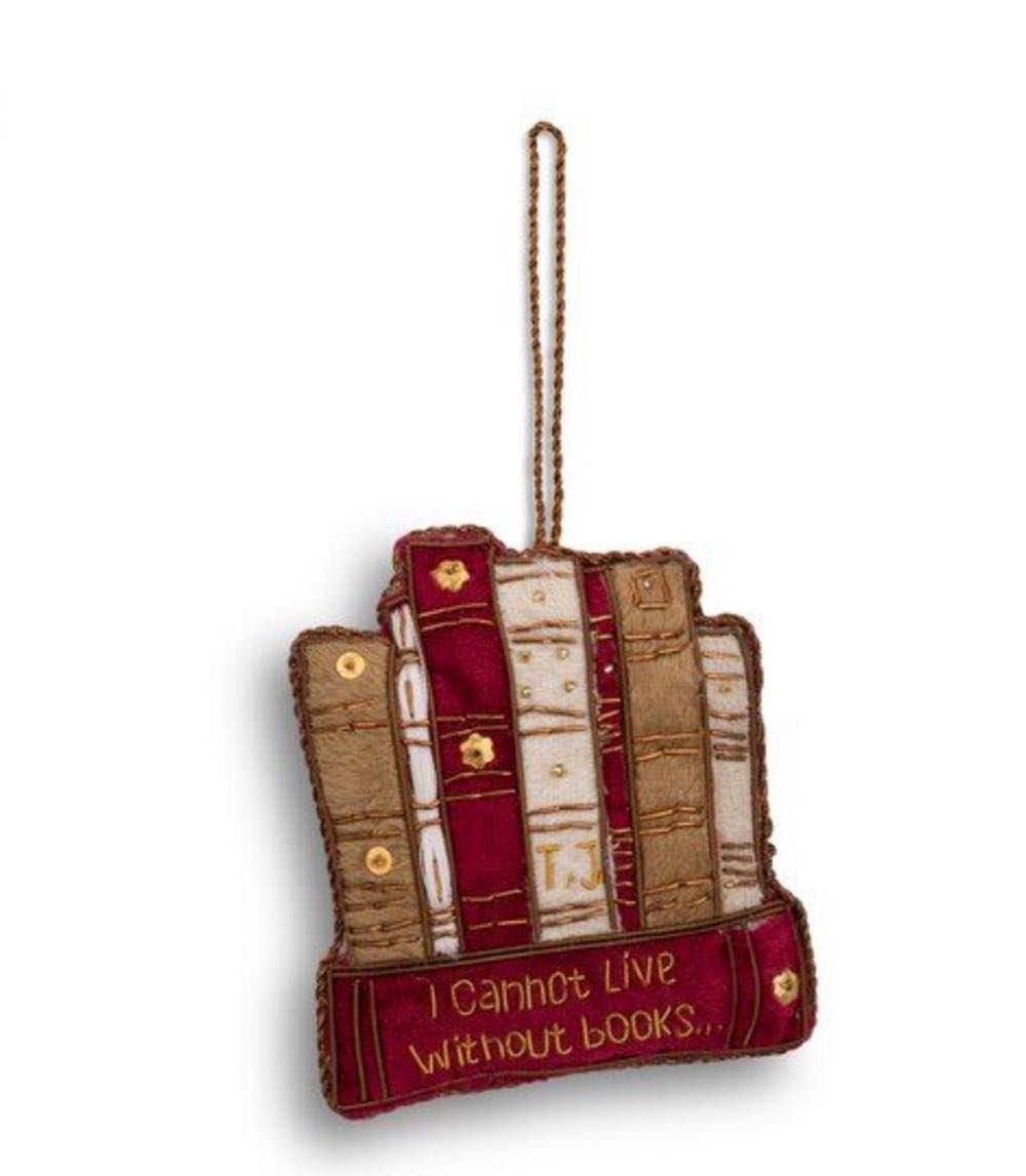 Monticello Book Quote Embroidered Ornament ornament collectible - Main Image 3