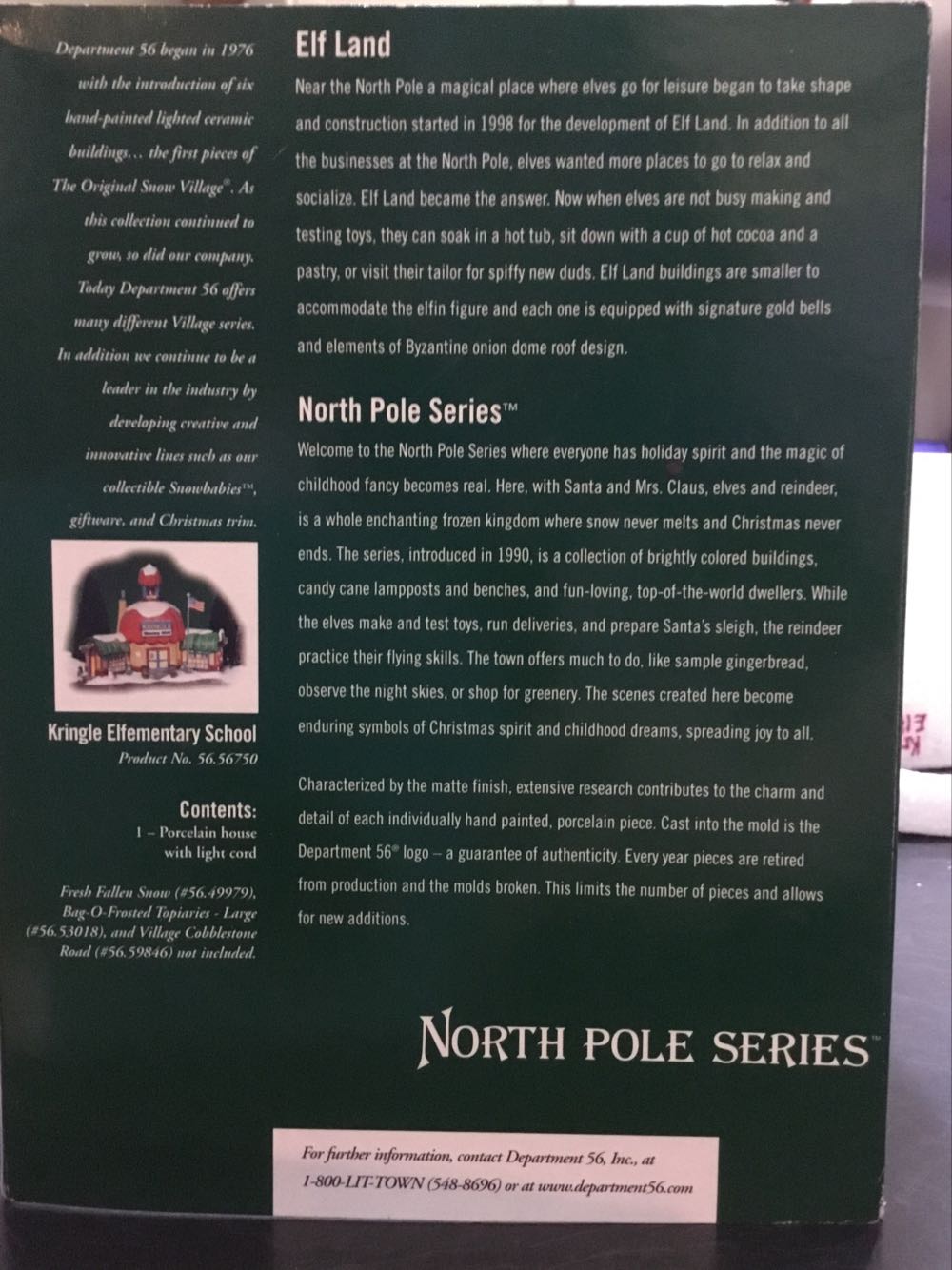 Kringle Elfementary School - North pole series (Elfland) ornament collectible [Barcode 734409238343] - Main Image 2