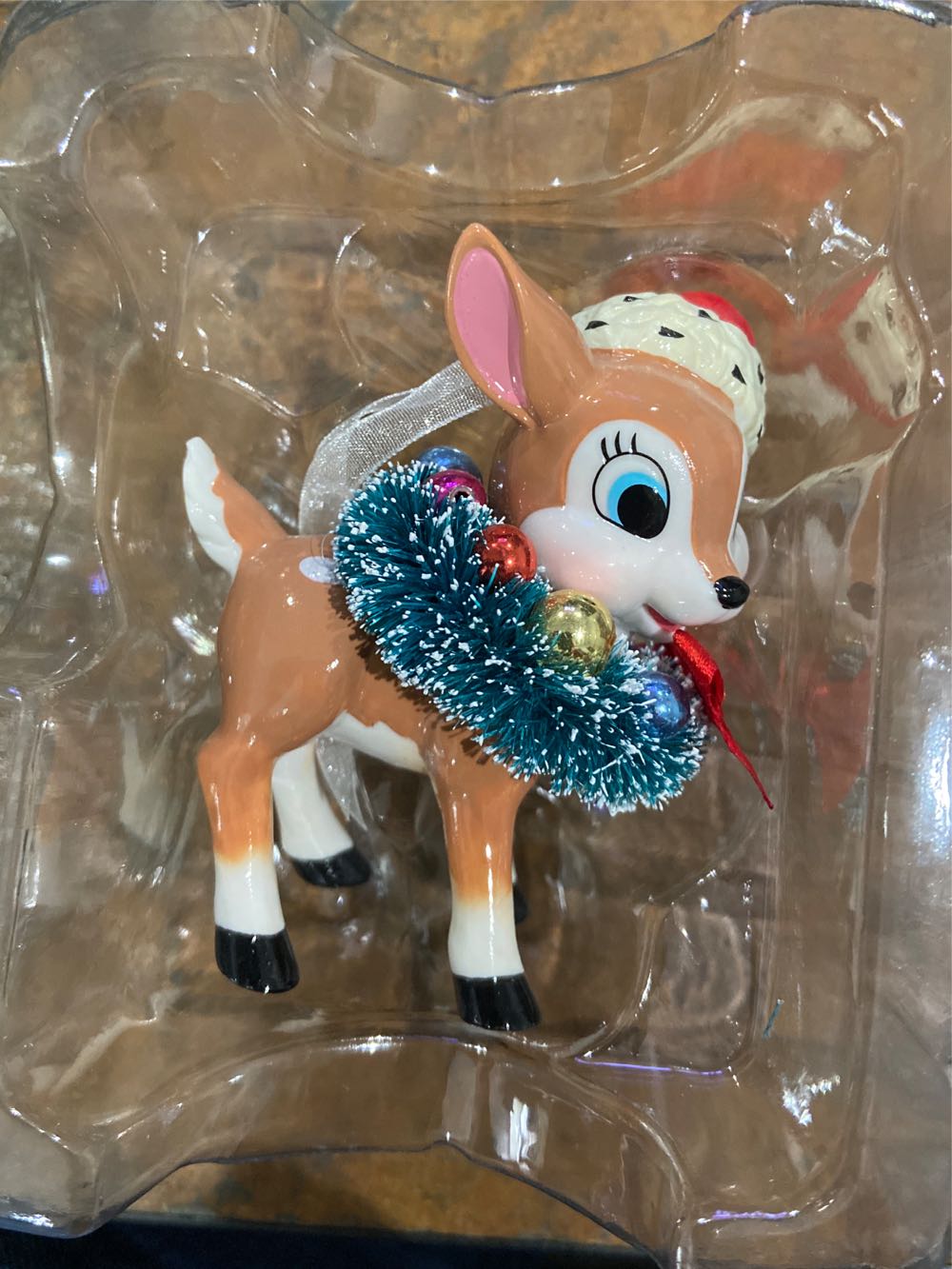 Retro Reindeer - Unofficial Porcelain Vintage Christmas (Retro Reindeer) ornament collectible [Barcode 763795779390] - Main Image 3