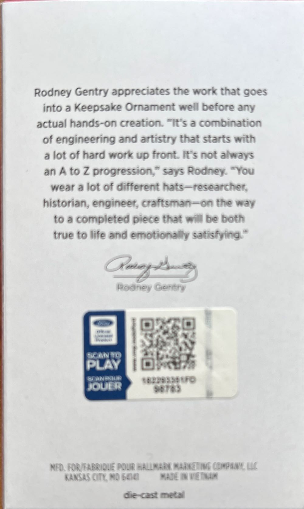 “Greased Lightning” 1948 Ford Deluxe Convertible - Cars $ Trucks The Car Is The Star (Pop Culture) ornament collectible [Barcode 763795764860] - Main Image 2