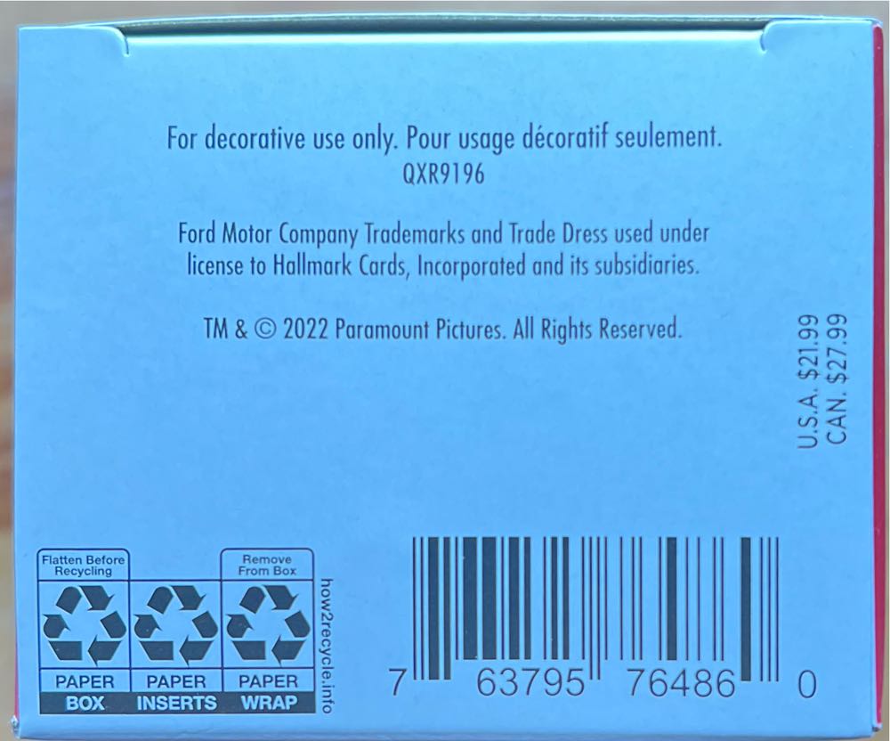 “Greased Lightning” 1948 Ford Deluxe Convertible - Cars $ Trucks The Car Is The Star (Pop Culture) ornament collectible [Barcode 763795764860] - Main Image 4