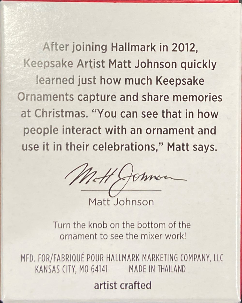 Merry Mixer - Kitchen (Miniature) ornament collectible [Barcode 763795727032] - Main Image 2