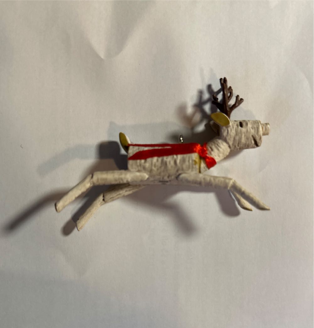Birch Reindeer - Birchwood (Birch) ornament collectible [Barcode 763795758975] - Main Image 3
