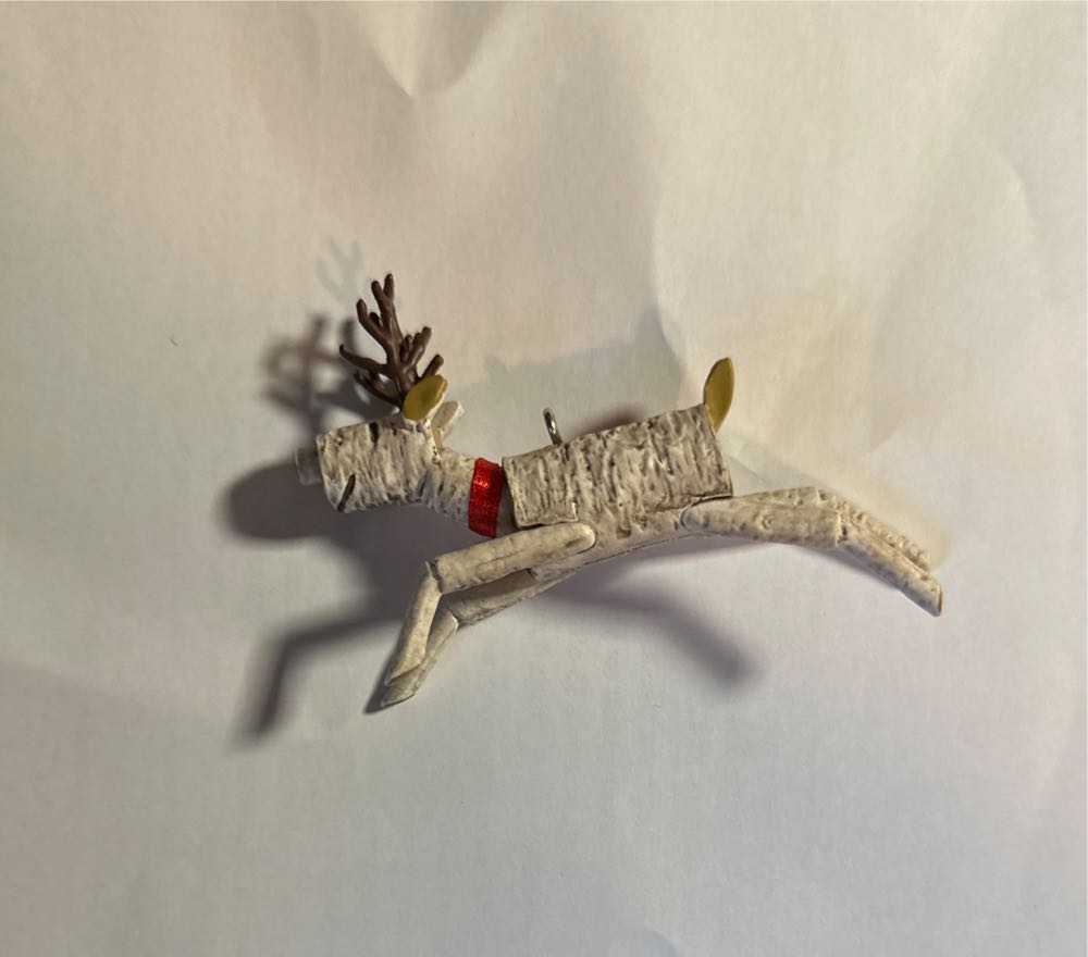 Birch Reindeer - Birchwood (Birch) ornament collectible [Barcode 763795758975] - Main Image 4