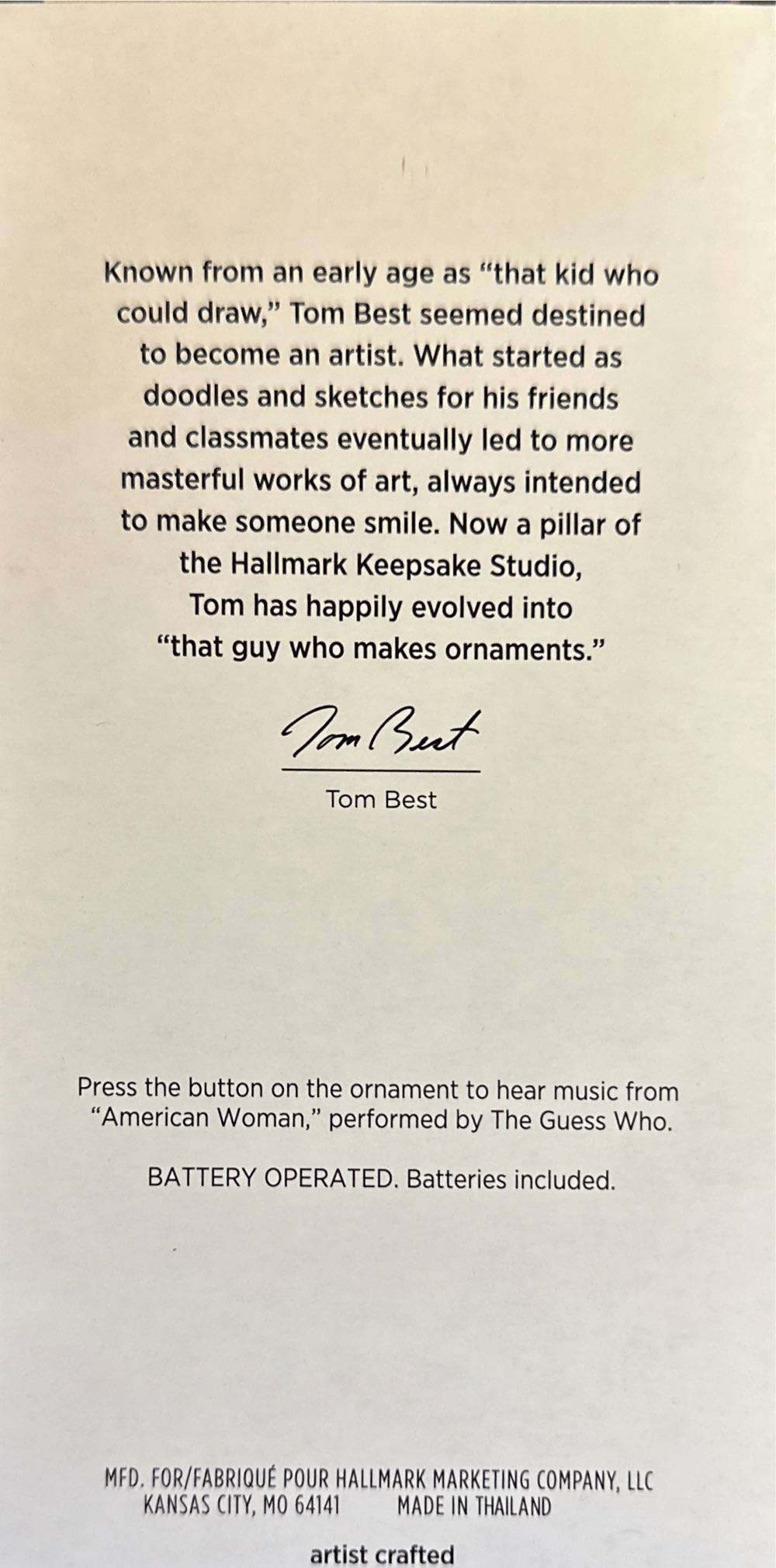 American Woman Magic - Guitars (Guitars) ornament collectible [Barcode 763795772346] - Main Image 2