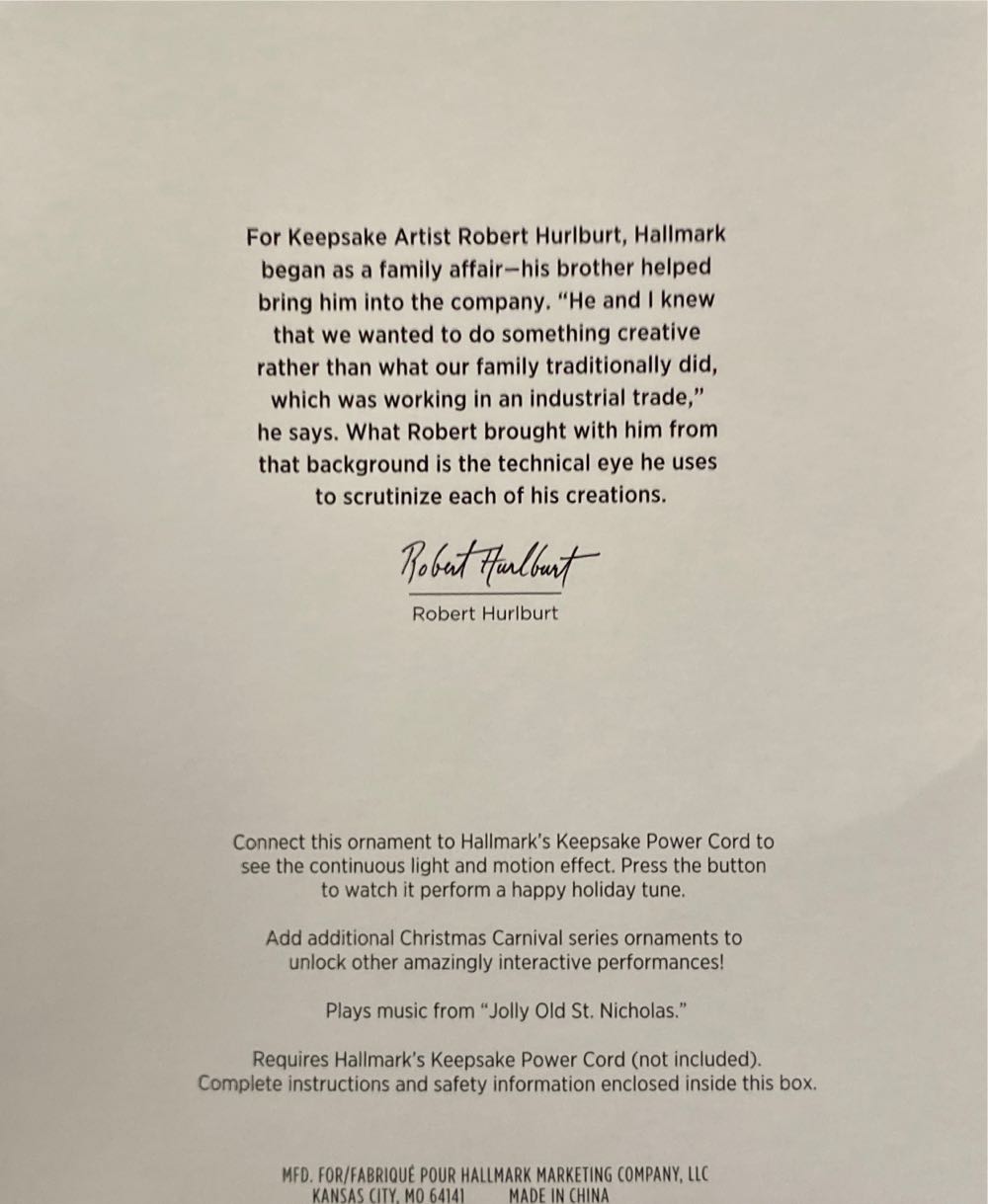 Festive Ferris Wheel - Christmas Carnival Series (Magic - Light, Sound & Motion) ornament collectible [Barcode 763795761814] - Main Image 2