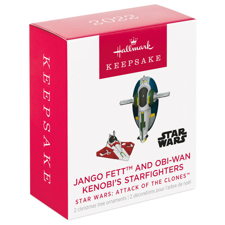Star Wars Mini 2022 Jango Fett And Obi-wan Kenobi’s Starfighters - Star Wars (Star Wars) ornament collectible [Barcode 763795766093] - Main Image 3