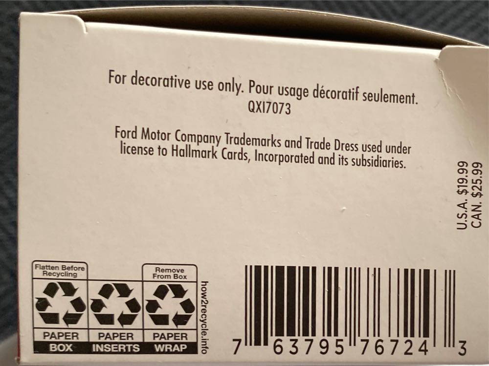 Ford Bronco - Ford Trucks (Cars & Trucks) ornament collectible [Barcode 763795767243] - Main Image 3