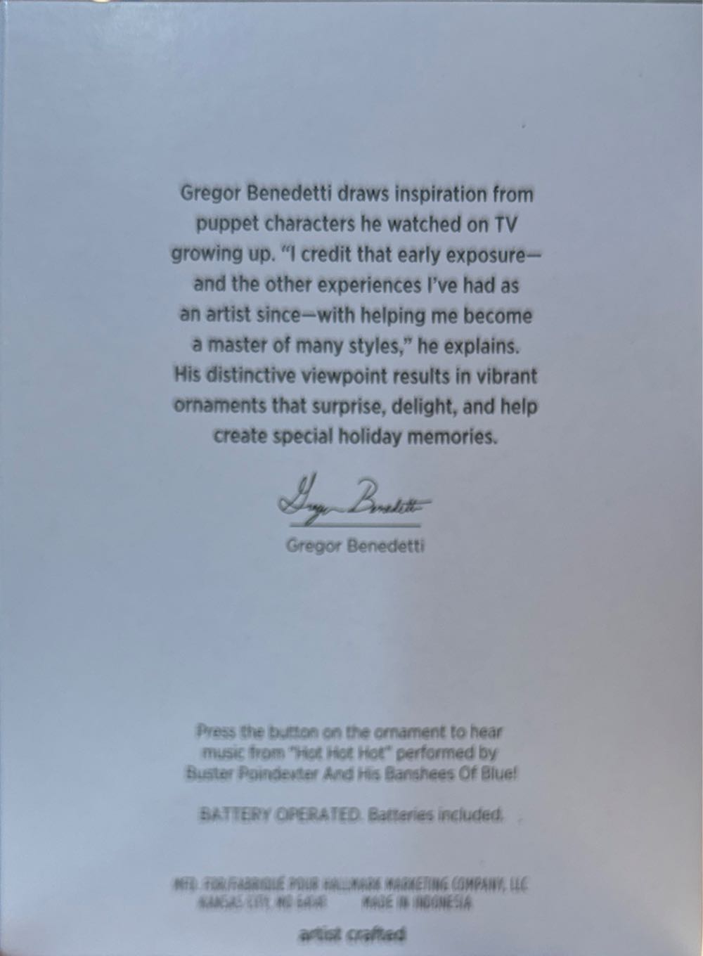 Warmest Holiday Wishes - Santa (Magic) ornament collectible [Barcode 763795772674] - Main Image 2