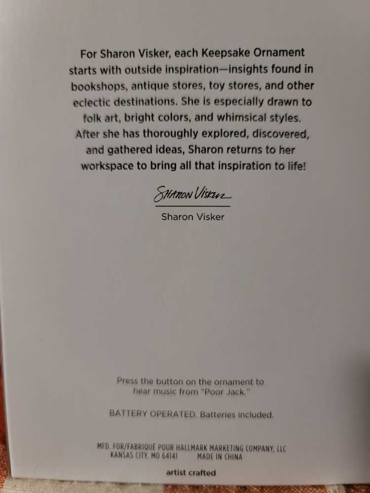 Nightmare Before Christmas - Jack Skellington - Hallmark Keepsake (Nightmare Before Christmas) ornament collectible [Barcode 763795767571] - Main Image 2