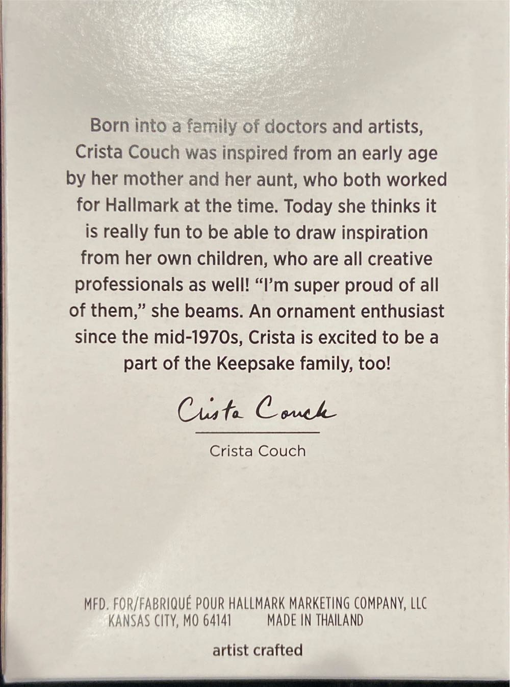 Chocolate Moose Ornament - Animal, Food (Moose) ornament collectible [Barcode 763795758982] - Main Image 2