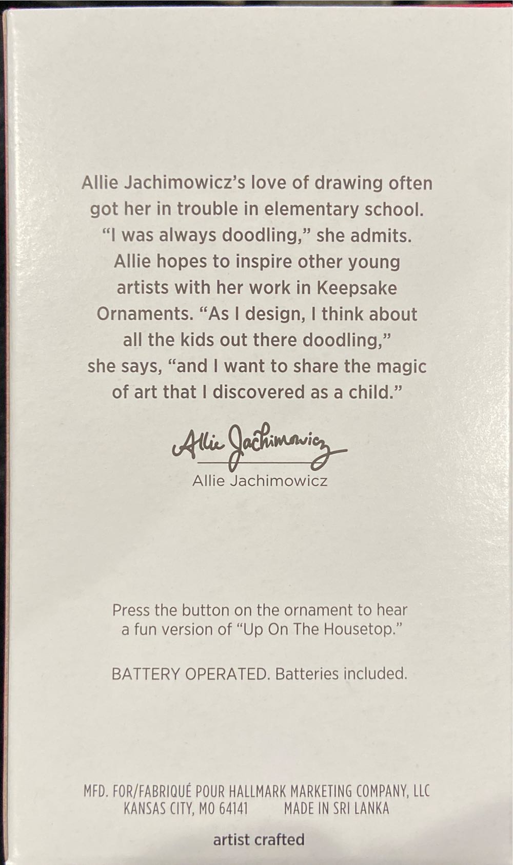 Up On The Housetop - Reindeer (Funny) ornament collectible [Barcode 763795767458] - Main Image 2