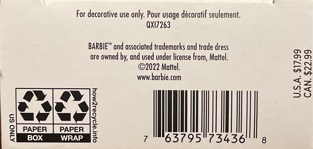 Barbie Totally Hair - Retro (Barbie) ornament collectible [Barcode 763795734368] - Main Image 4