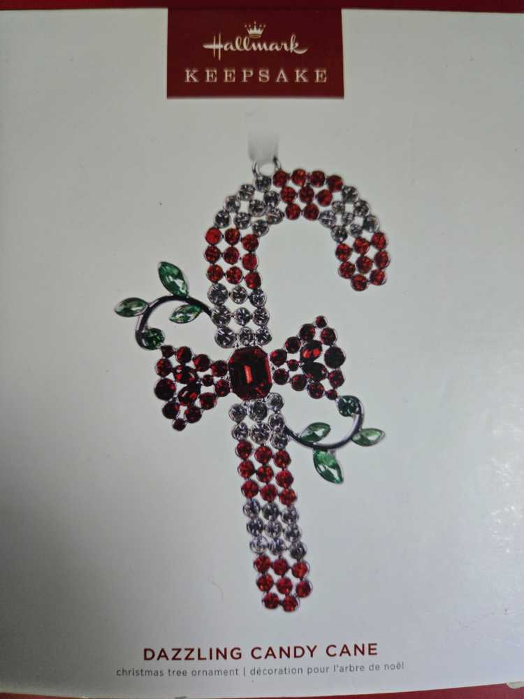 Dazzling Candy Cane - Hallmark Crystal ornament collectible [Barcode 763795763344] - Main Image 3