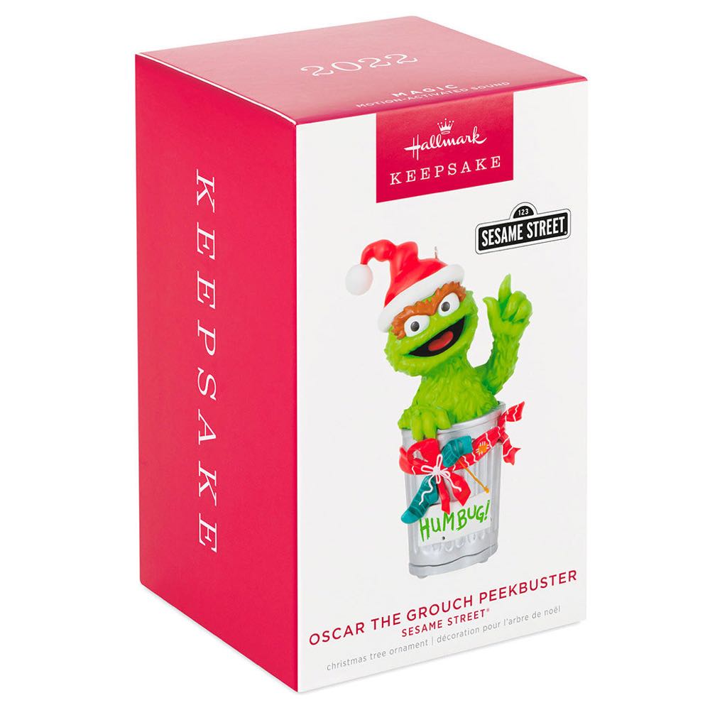 Sesame Street: Oscar The Grouch Peekbuster - Sesame Street (Oscar The Grouch) ornament collectible [Barcode 763795759064] - Main Image 3