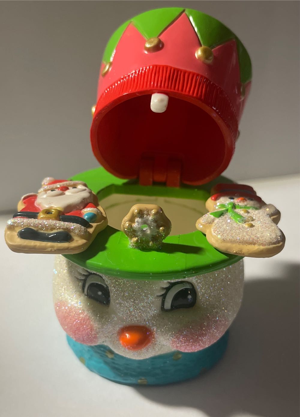 Cookie Jar Surprise - Season’s Treatings (Santa & Snowman) ornament collectible [Barcode 763795767540] - Main Image 4