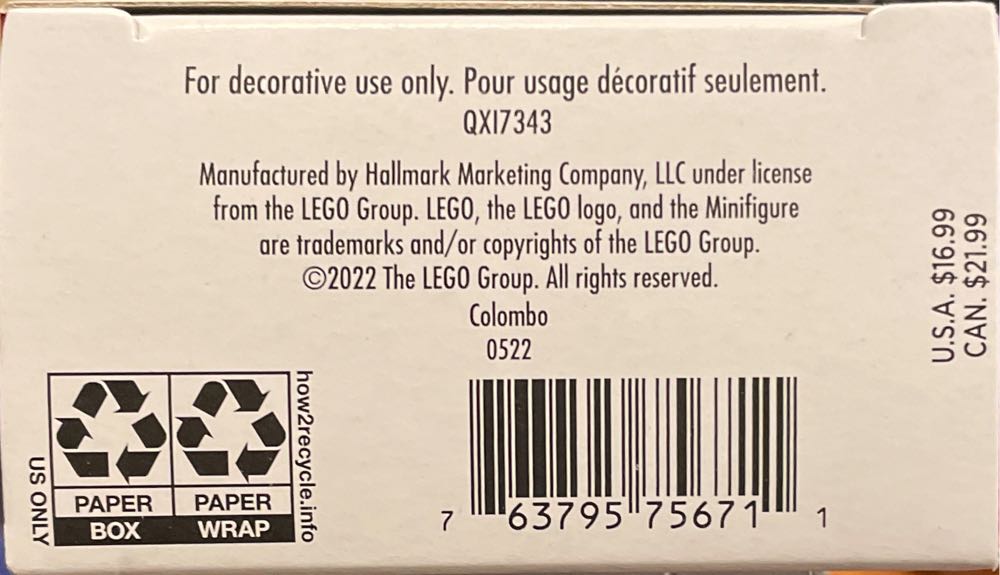 Lego: Astronaut - Lego (Toys & Games) ornament collectible [Barcode 763795756711] - Main Image 3