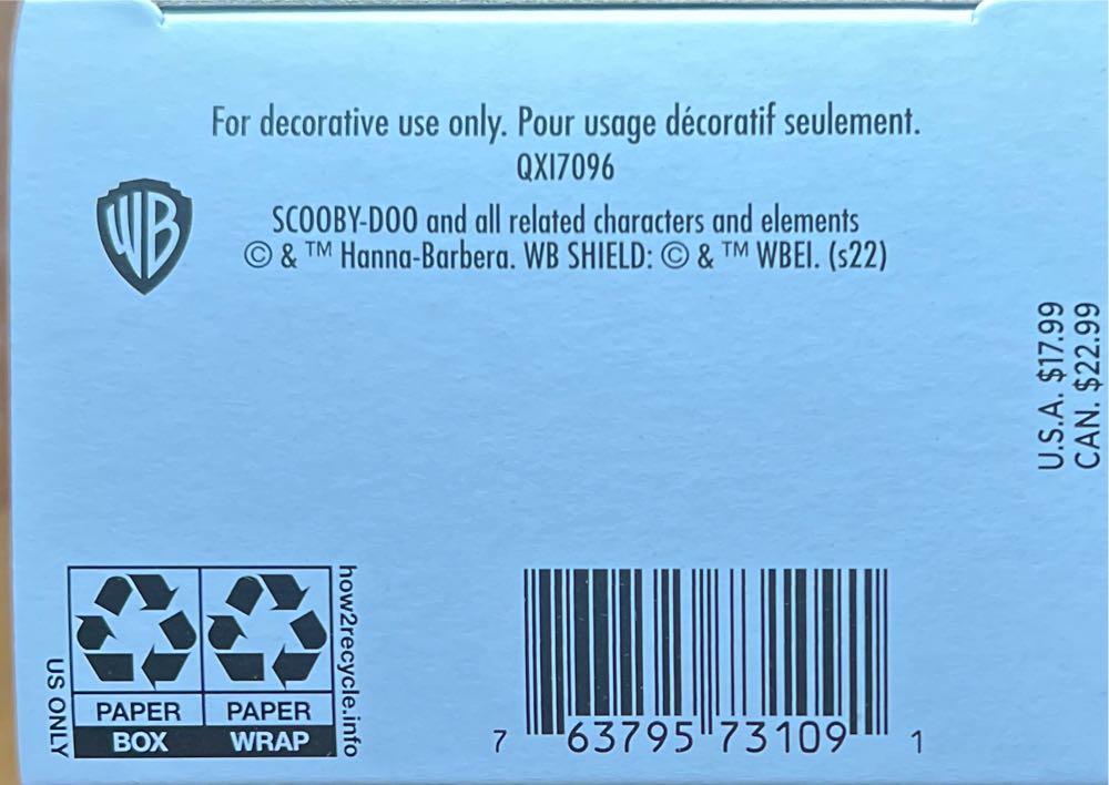 Scooby Doo- Santa Scooby - Scooby-Doo! (Retro Cartoons/Christmas) ornament collectible [Barcode 763795731091] - Main Image 4