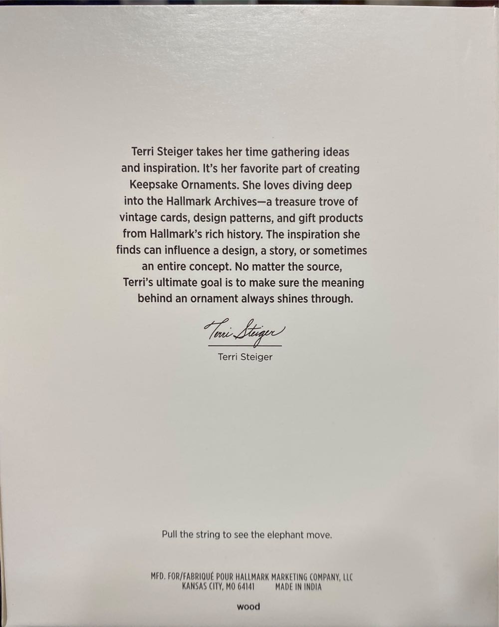 Pull-String Elephant - Pull-String (Pull-String) ornament collectible [Barcode 763795762149] - Main Image 3