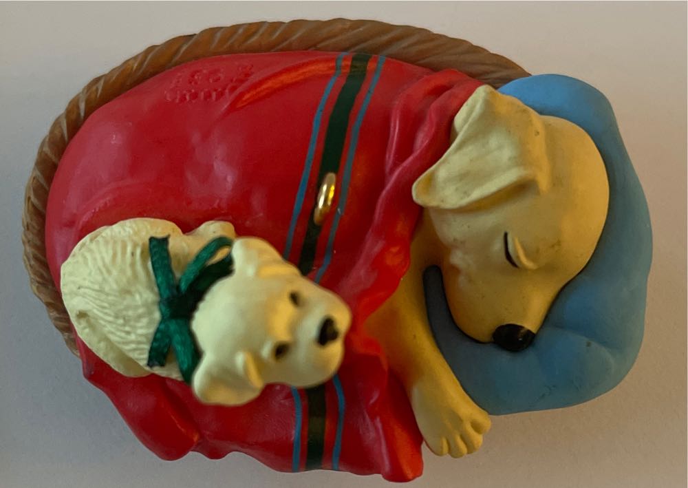 Wake-up Call Christmas Ornament 1993  (Dog) ornament collectible - Main Image 2