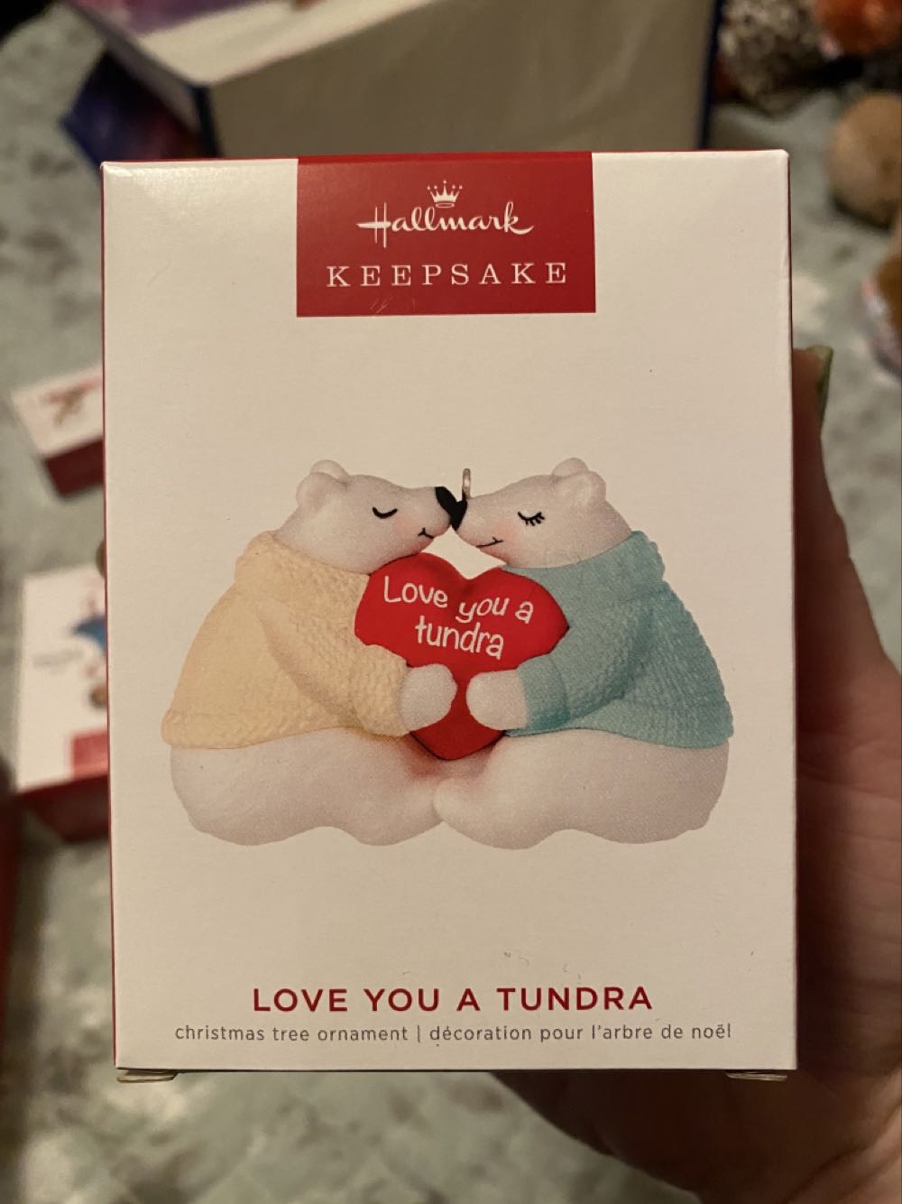 Love You A Tundra - Couples (Polar Bear) ornament collectible [Barcode 763795742738] - Main Image 1