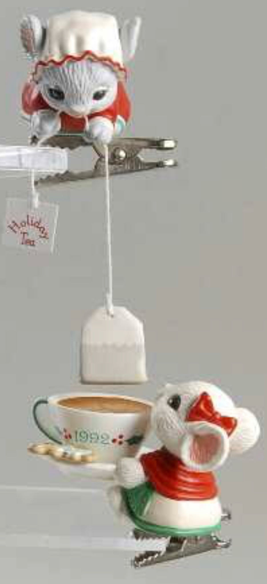 Holiday Teatime  (Tea Mice) ornament collectible - Main Image 2
