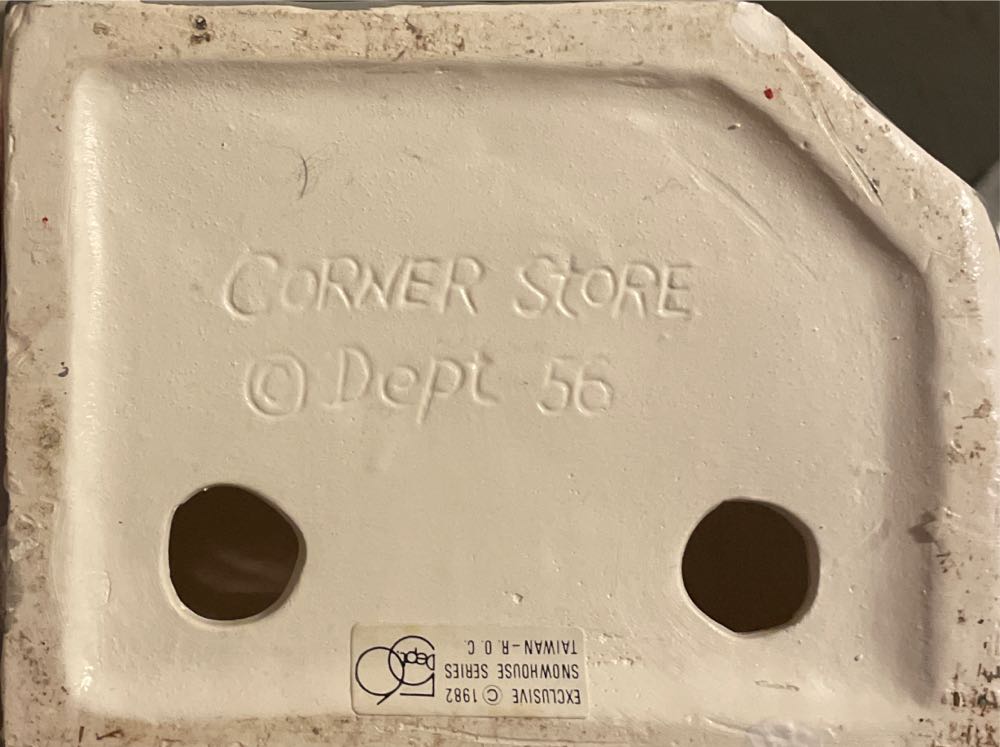 Dept. 56 - Original Snow Village - Christmas - Business - Corner Store - 50768 - Original Snow Village - Building (Light Up Village) ornament collectible - Main Image 3