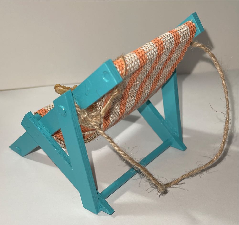 Beach Chair - Snowflakes & Seashells (Beach) ornament collectible [Barcode 400196900502] - Main Image 2