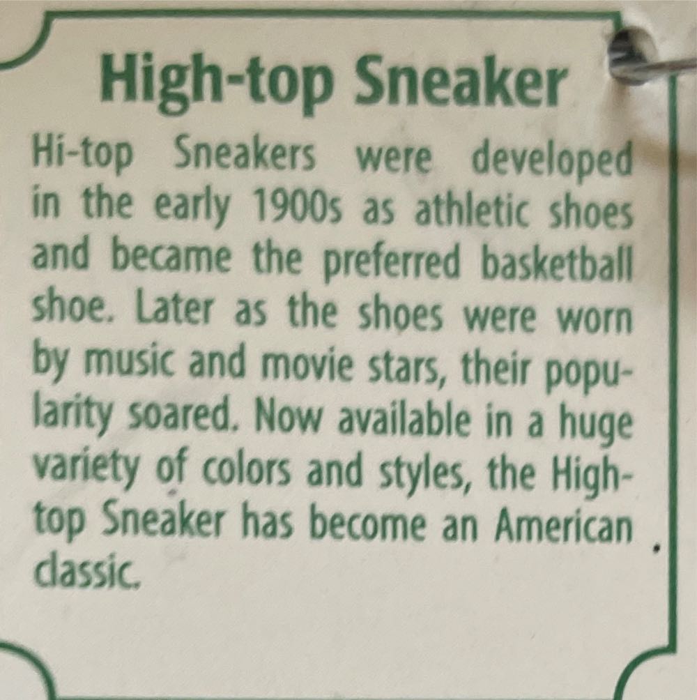 High Top Sneaker  (Favorite Things) ornament collectible [Barcode 729343321725] - Main Image 2