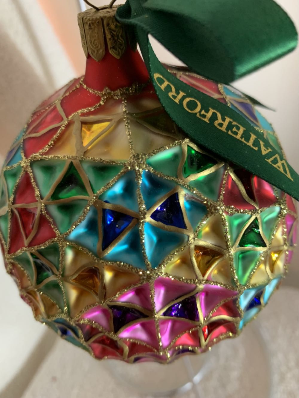 Season’s Faceted Cut Ball - Holiday Heirlooms (Christmas Tree Ornament) ornament collectible - Main Image 2