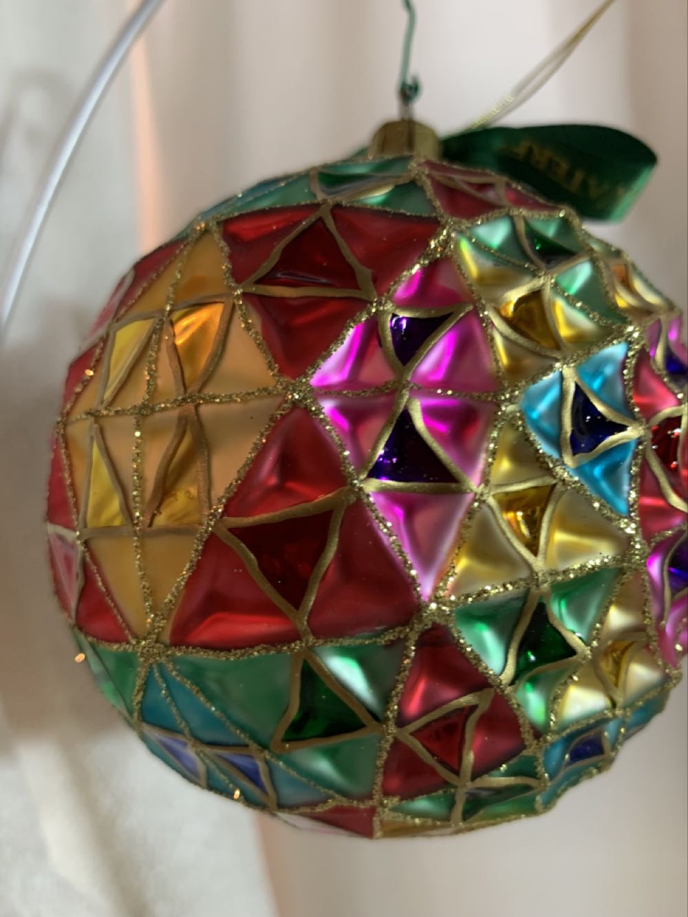 Season’s Faceted Cut Ball - Holiday Heirlooms (Christmas Tree Ornament) ornament collectible - Main Image 3