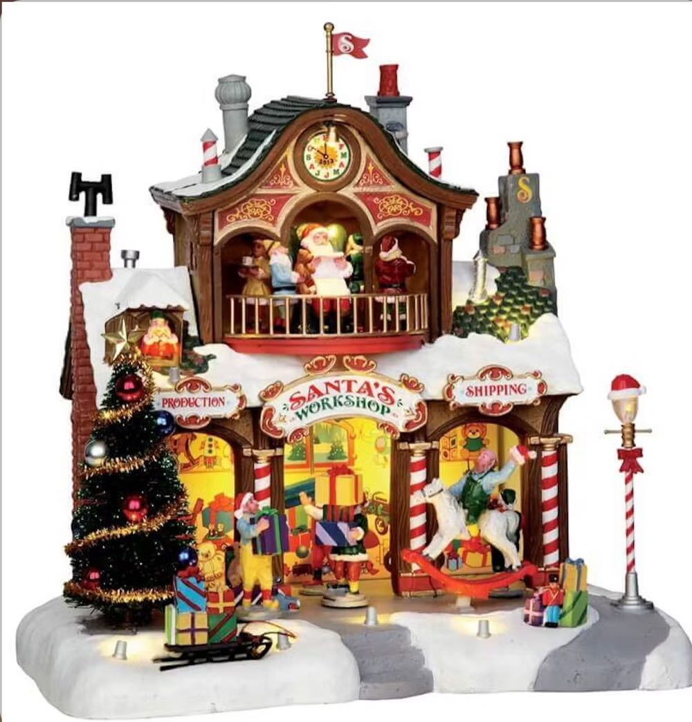 #35558 Santa’s Workshop  (Santa’s Wonderland) ornament collectible [Barcode 728162355584] - Main Image 2