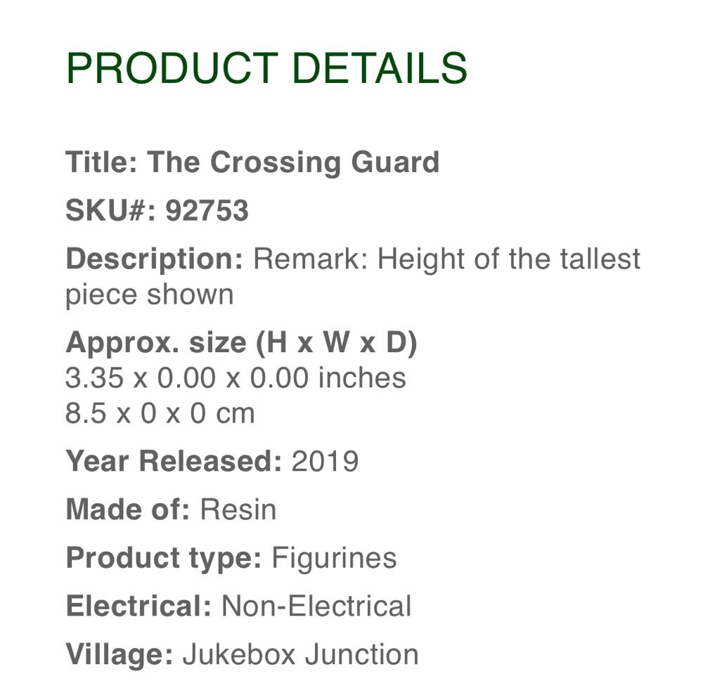 The Crossing Guard Set Of 8 #92753 - Figurines (Figurines) ornament collectible [Barcode 728162927538] - Main Image 2