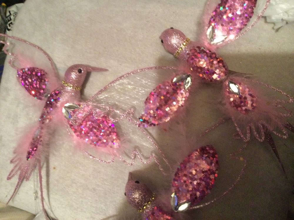 Hummingbird-Large Pink - Holiday Time ornament collectible - Main Image 2