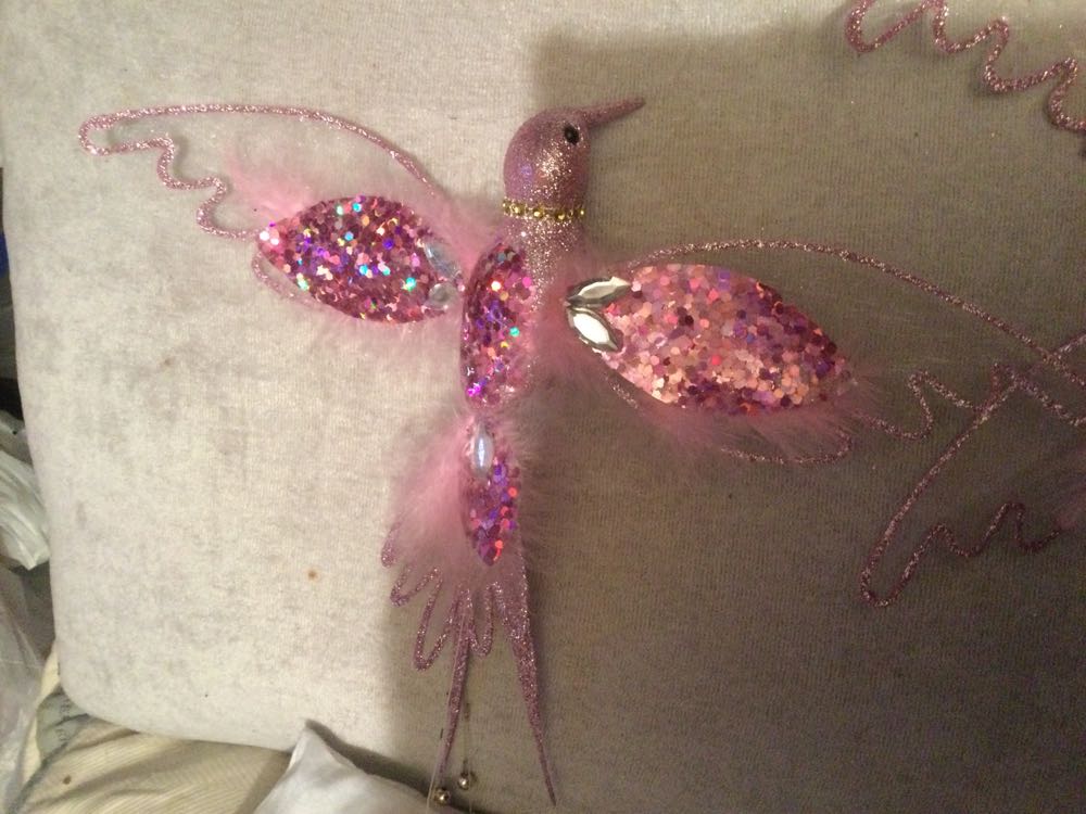 Hummingbird-Large Pink - Holiday Time ornament collectible - Main Image 3