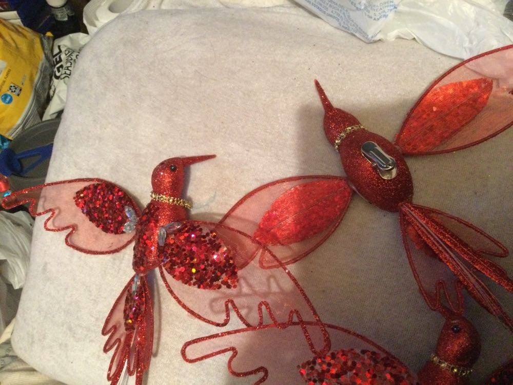 Hummingbird-Large Red - Holiday Time ornament collectible - Main Image 3