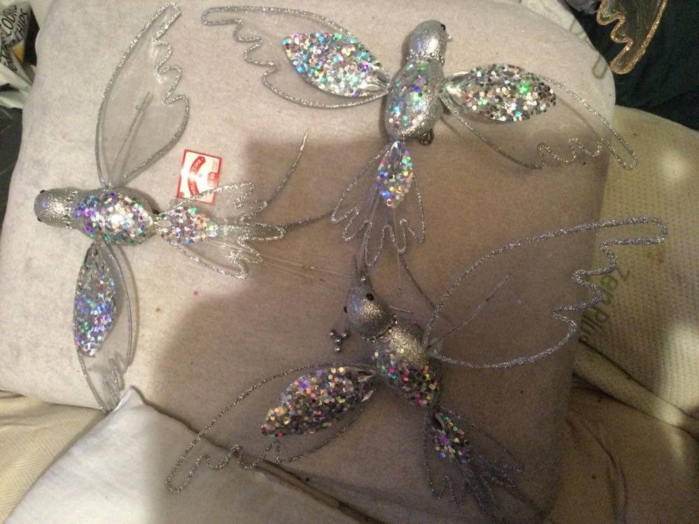 Hummingbird-Large Silver - Holiday Time ornament collectible - Main Image 2