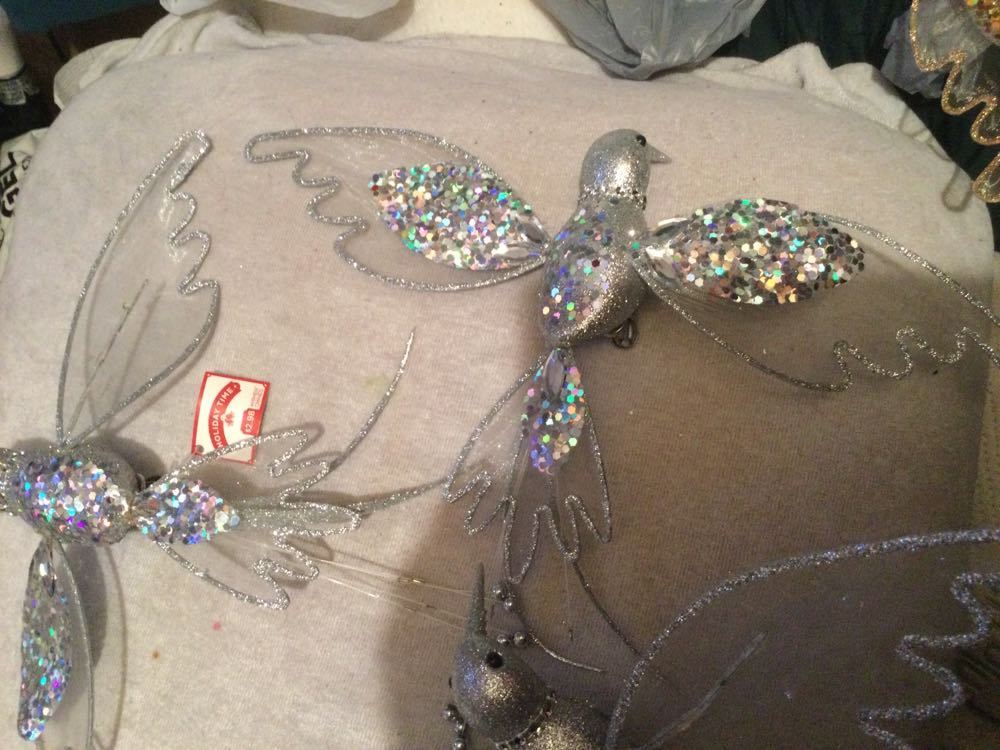 Hummingbird-Large Silver - Holiday Time ornament collectible - Main Image 3