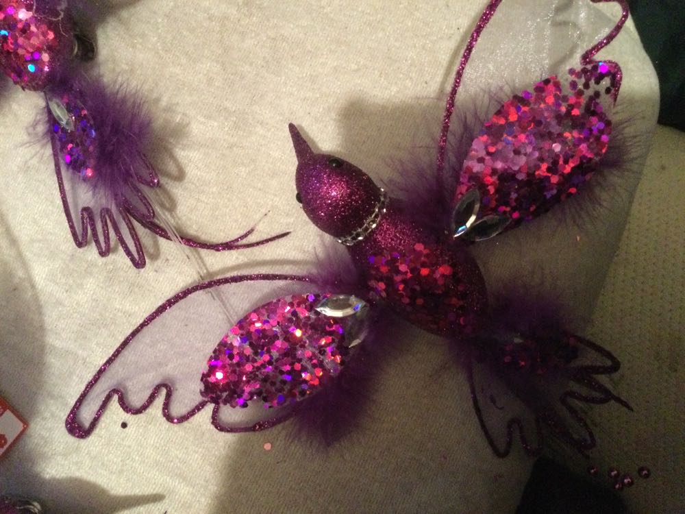 Hummingbird-Large Violet - Holiday Time ornament collectible - Main Image 3