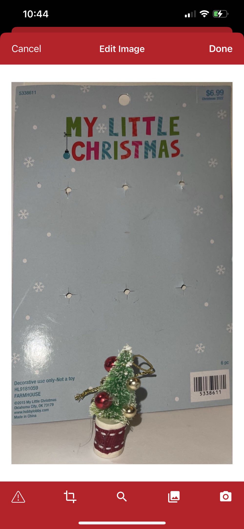 Christmas Trees Mini Bottle Brush Ornaments  (Christmas Trees) ornament collectible - Main Image 3