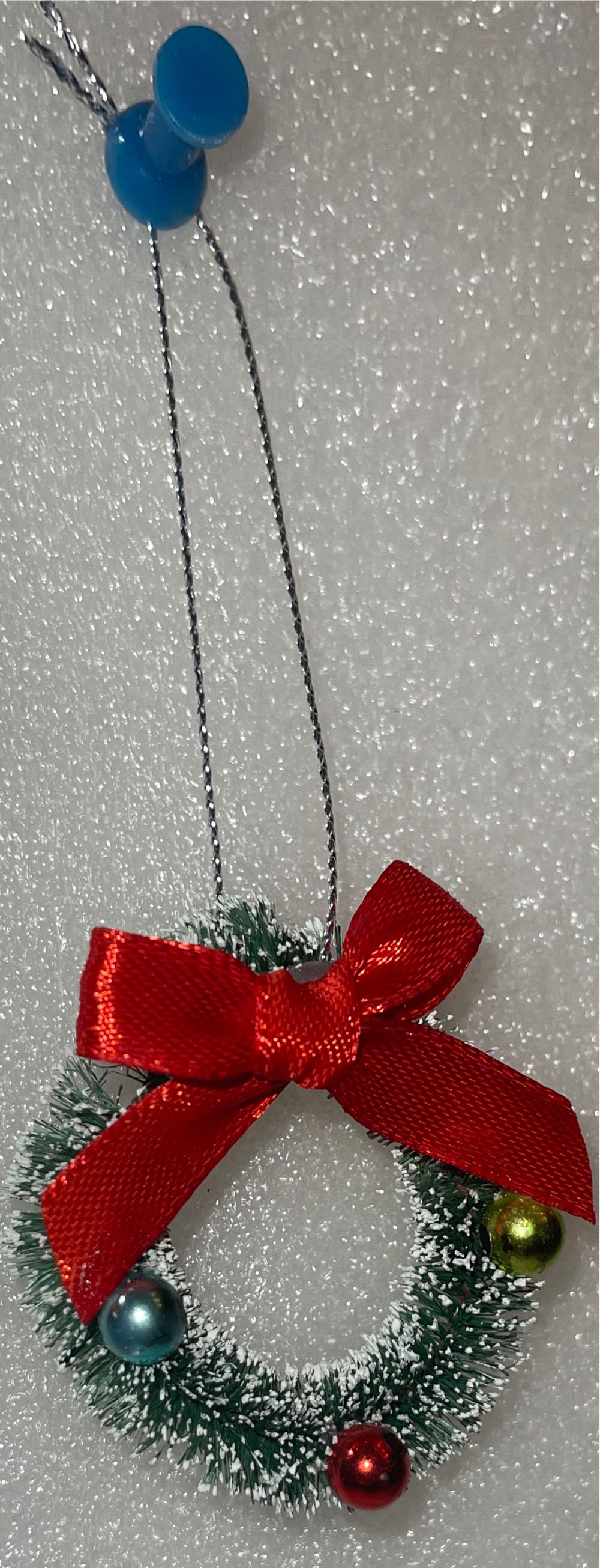 Wreath With Balls Mini 2”  (Decorations) ornament collectible - Main Image 2