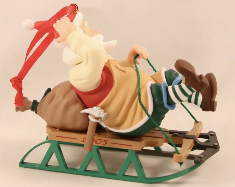 #6a Toymaker Santa - Sledding Colorway - Toymaker Santa ornament collectible - Main Image 2