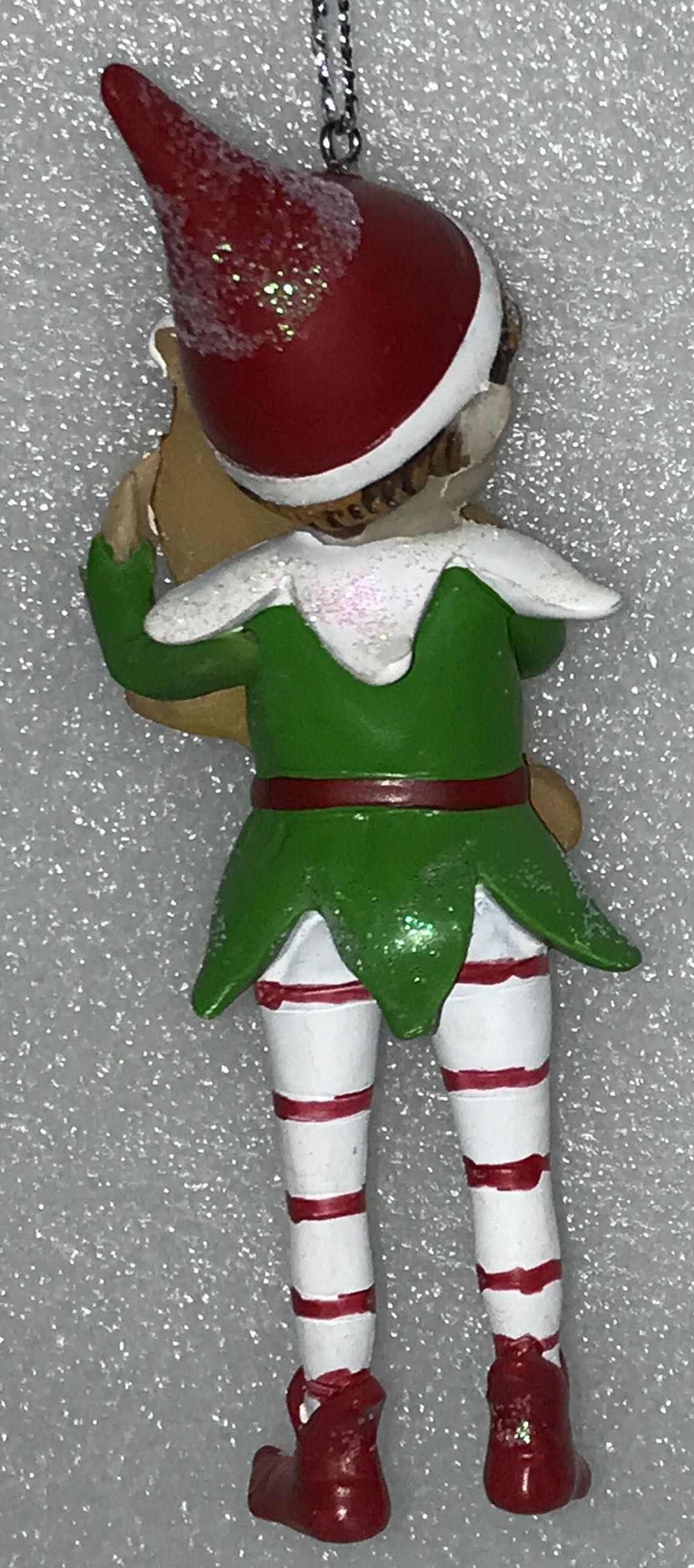 Elf With Gingerbread Cookie  (Elf) ornament collectible [Barcode 195158771213] - Main Image 3