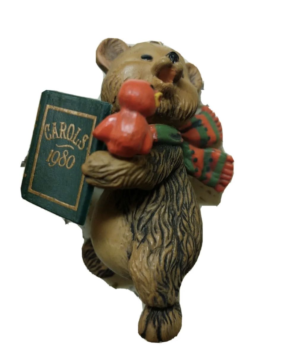 Caroling Bear  ornament collectible - Main Image 3