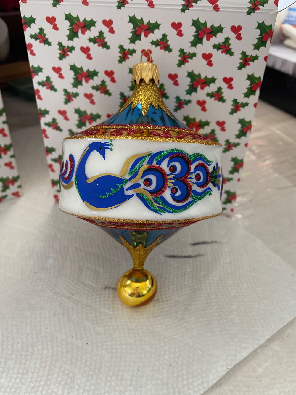 Peacock Pendant - Morozko (Christmas) ornament collectible - Main Image 1