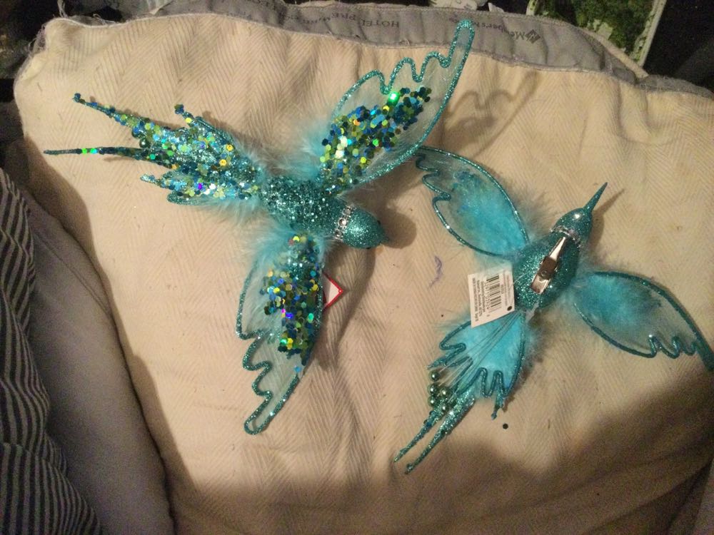 Hummingbird Turquoise - Holiday Time ornament collectible - Main Image 2