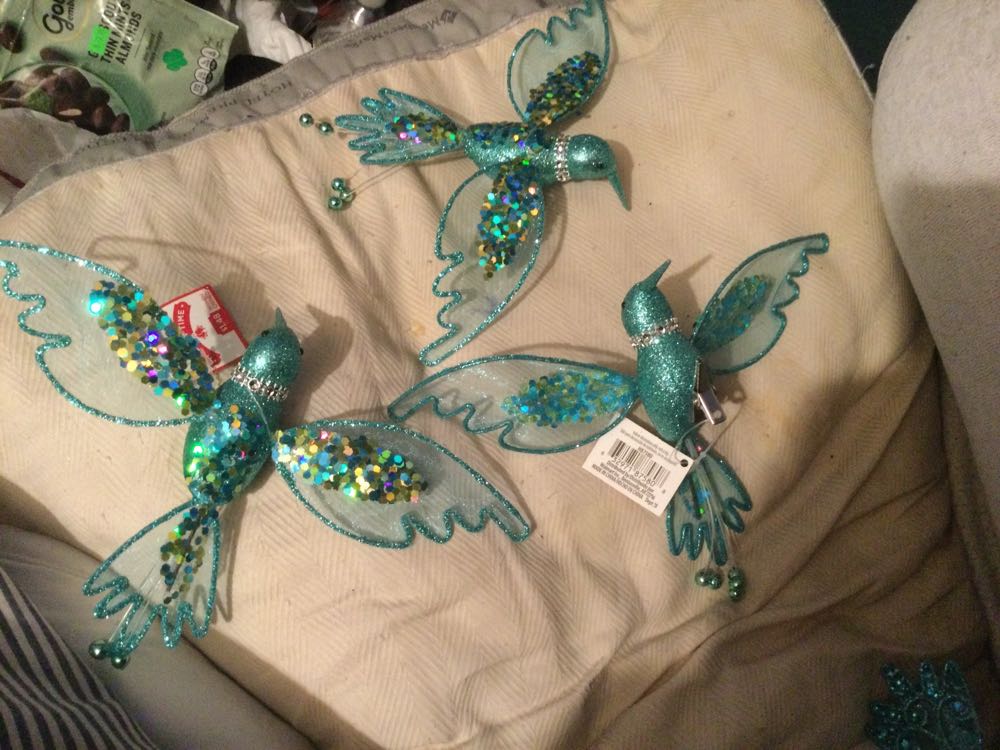 Hummingbird Turquoise - Holiday Time ornament collectible - Main Image 2