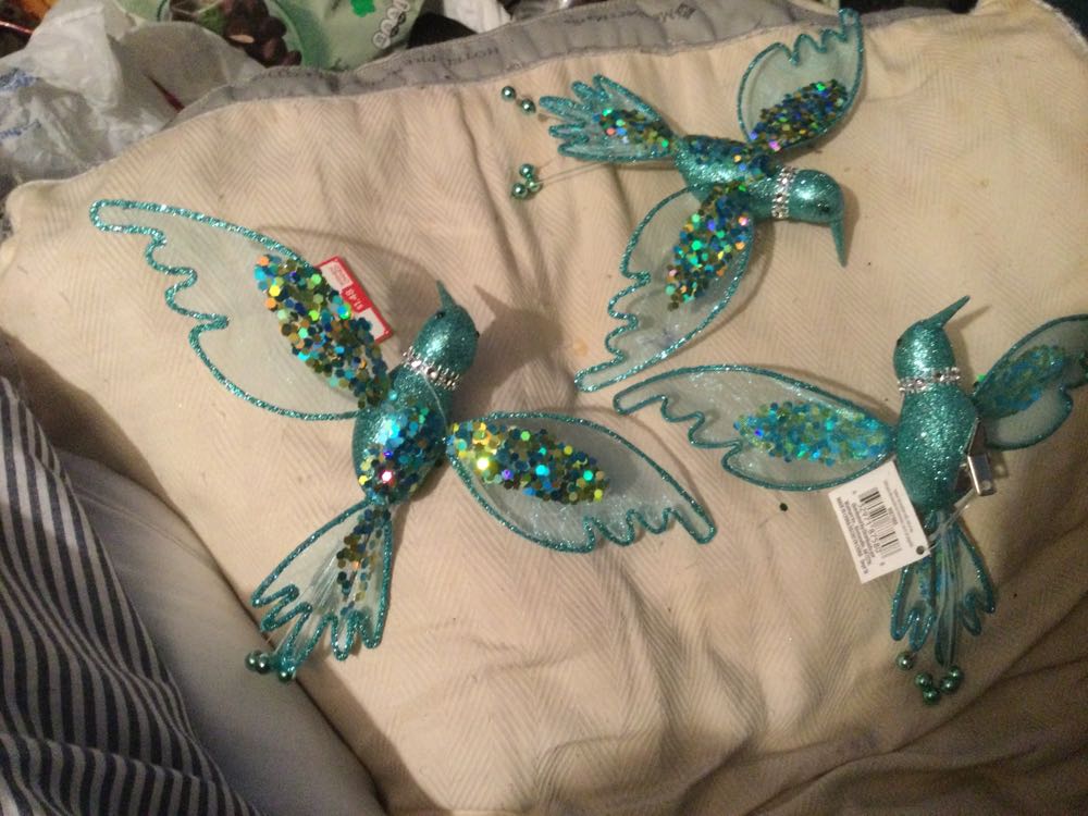 Hummingbird Turquoise - Holiday Time ornament collectible - Main Image 3