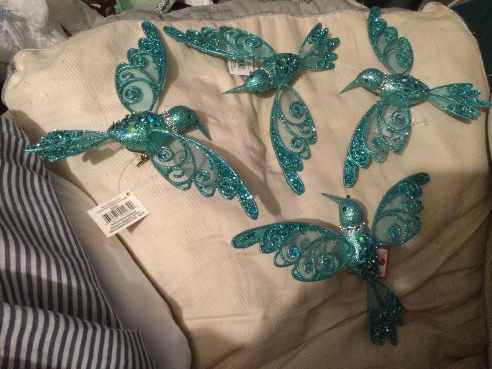 Hummingbird Turquoise - Holiday Time ornament collectible - Main Image 2